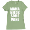 mamma needs some wine Ladies Fitted T-Shirt
