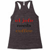 el jefe needs coffee Racerback Tank