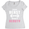 Every Beast Needs a Beauty Women's Triblend Scoop T-shirt