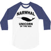 narwhal whale 3/4 Sleeve Shirt