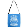 Real Kings Are Born On October 19 Adjustable Strap Totes