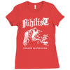 nihilist carnal leftovers entombed unleashed morbid Ladies Fitted T-Shirt