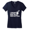for your protection Women's V-Neck T-Shirt