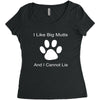 big mutts Women's Triblend Scoop T-shirt