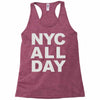 nyc all day Racerback Tank