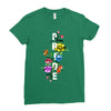 Pride Floral LGBT Colors Ladies Fitted T-Shirt