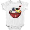 great wave ramen Baby Bodysuit