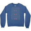 yes wow diva length check Crewneck Sweatshirt