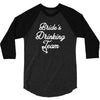 bride's drinking team diamond ring bachelorette 3/4 Sleeve Shirt