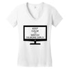 keep calm and watch gilmore girls Women's V-Neck T-Shirt