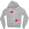 king of hearts playing card Zipper Hoodie