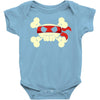 ninja pirate jolly roger Baby Onesie
