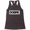 Dobre Black/White Racerback Tank