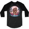 Women's March We Will Rise 3/4 Sleeve Shirt