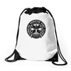 monster hunt club Drawstring Bags
