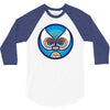 lucha libre   blue 3/4 Sleeve Shirt
