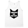 meow or never cat Tank Top