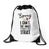 sorry i can't the angel of music is very strict Drawstring Bags