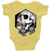 skull hexagon Baby Onesie