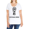russia 2018 Ladies Curvy T-Shirt