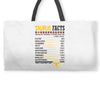 Taurus Facts Servings Per Container Weekender Totes