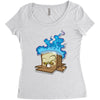 sticker box Women's Triblend Scoop T-shirt