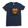 i love burger Ladies Fitted T-Shirt