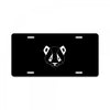 Geometric Panda License Plate