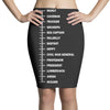 beard length chart funny professor grandpa mustache humor Pencil Skirts