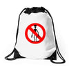 stop alien Drawstring Bags