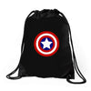 captain america Drawstring Bags