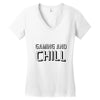 gaming and chill Women's V-Neck T-Shirt