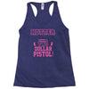 hotter than a 2 dollar pistol Racerback Tank