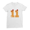 Eleven Waffle Ladies Fitted T-Shirt