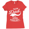 New Dad 2018 Rokie Dept. Ladies Fitted T-Shirt