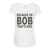 bicause im bob Maternity Scoop Neck T-shirt
