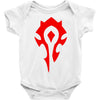 world of warcraft mists of pandaria horde Baby Onesie