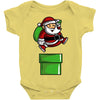 santa jumps Baby Onesie