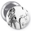 crazy girl Pin-back button