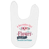A December Girl Like A Flowers Baby Bibs