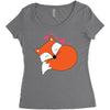 Sweety Fox Women's Triblend Scoop T-shirt