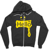 hello world Zipper Hoodie