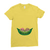 Two Peas In a Pod Twin Chocolate Babies Ladies Fitted T-Shirt