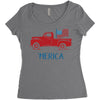 america 2 Women's Triblend Scoop T-shirt