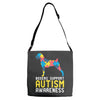 boxers support autism awareness Adjustable Strap Totes
