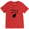 Daddy Bear - Baby Bear Custom Name V-Neck Tee