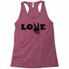 love peace Racerback Tank