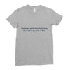 dumb people Ladies Fitted T-Shirt