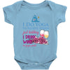 yoga and wine Baby Bodysuit