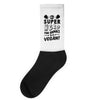 Be A Super Hero For Animals Go Vegan! Socks